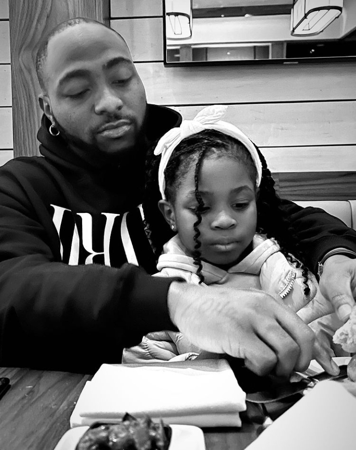 Davido and daughter, Imade