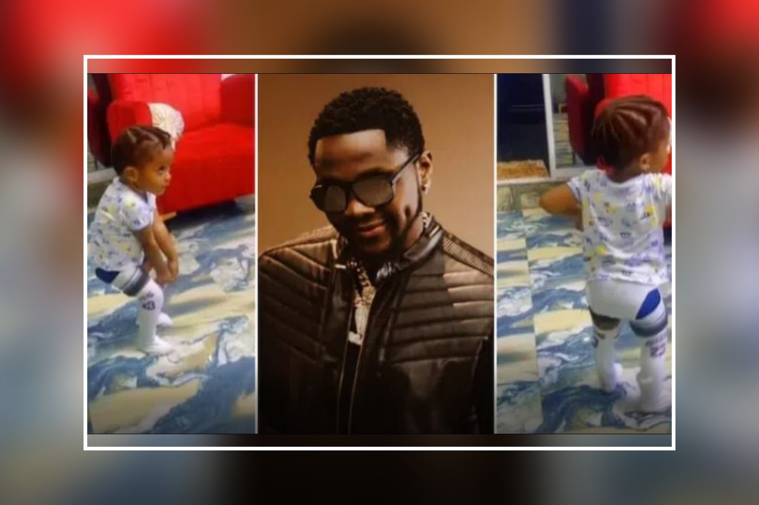 Baby in diapers joins Kizz Daniel’s #Buga Challenge(Watch Video)