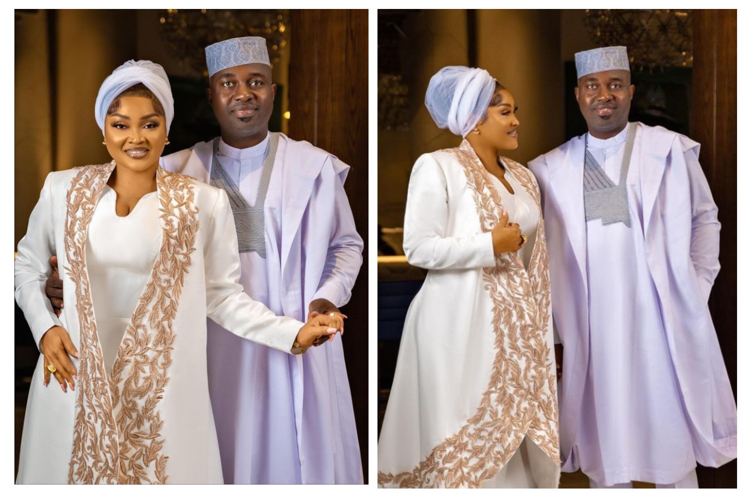 Mercy Aigbe and her marketer husband, Kazim Adeoti