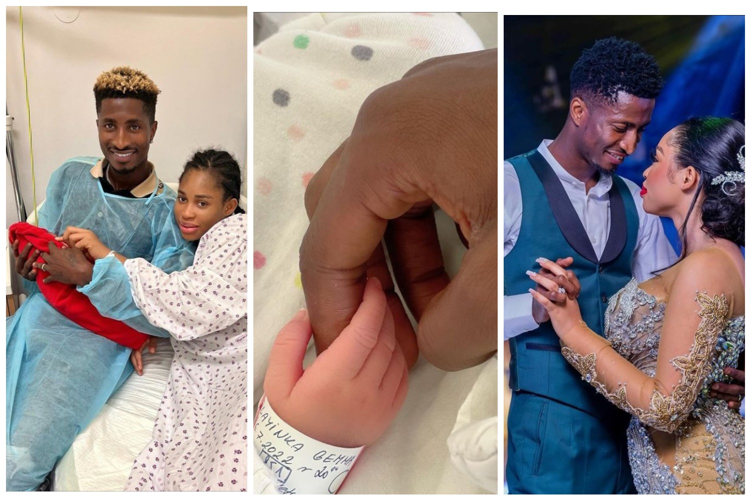 Our bundle of happiness is here” – Actress Yetunde Barnabas and her Footballer Husband says as she welcome a bouncing baby