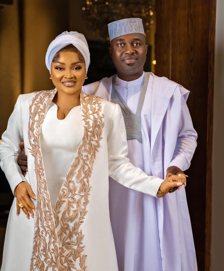 Mercy Aigbe and her marketer husband, Kazim Adeoti 