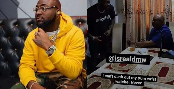 Davido gifts his uncle his N90 million Rolex wristwatch