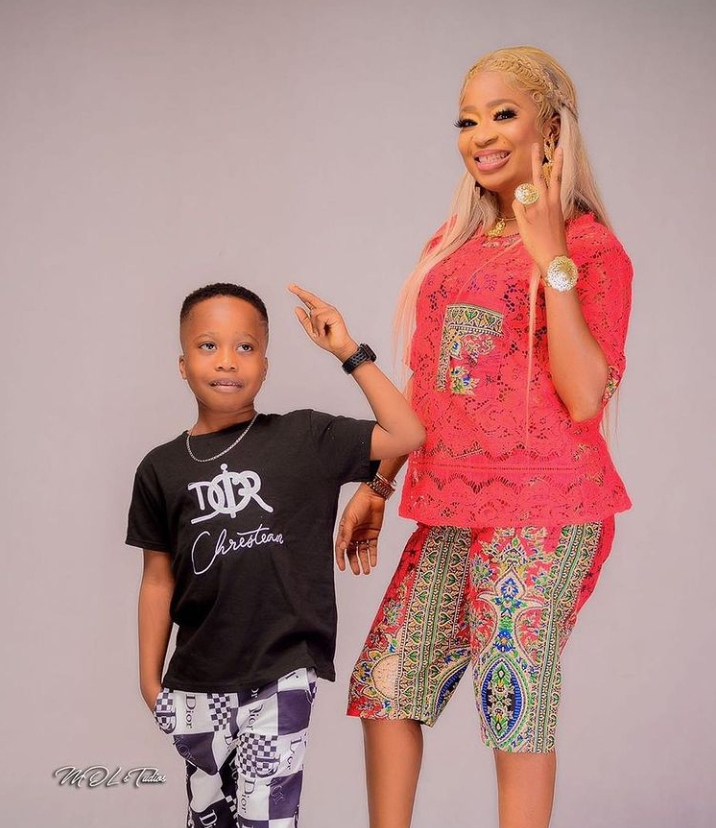 Actor Mustapha Sholagbade’s estranged babymama tags him as she celebrates their son’s achievement