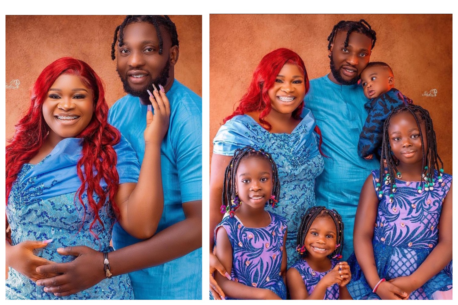 Nigerian Actress, Olaide Oyedeji Shows Off Her Husband, Three Daughters, and Her Son