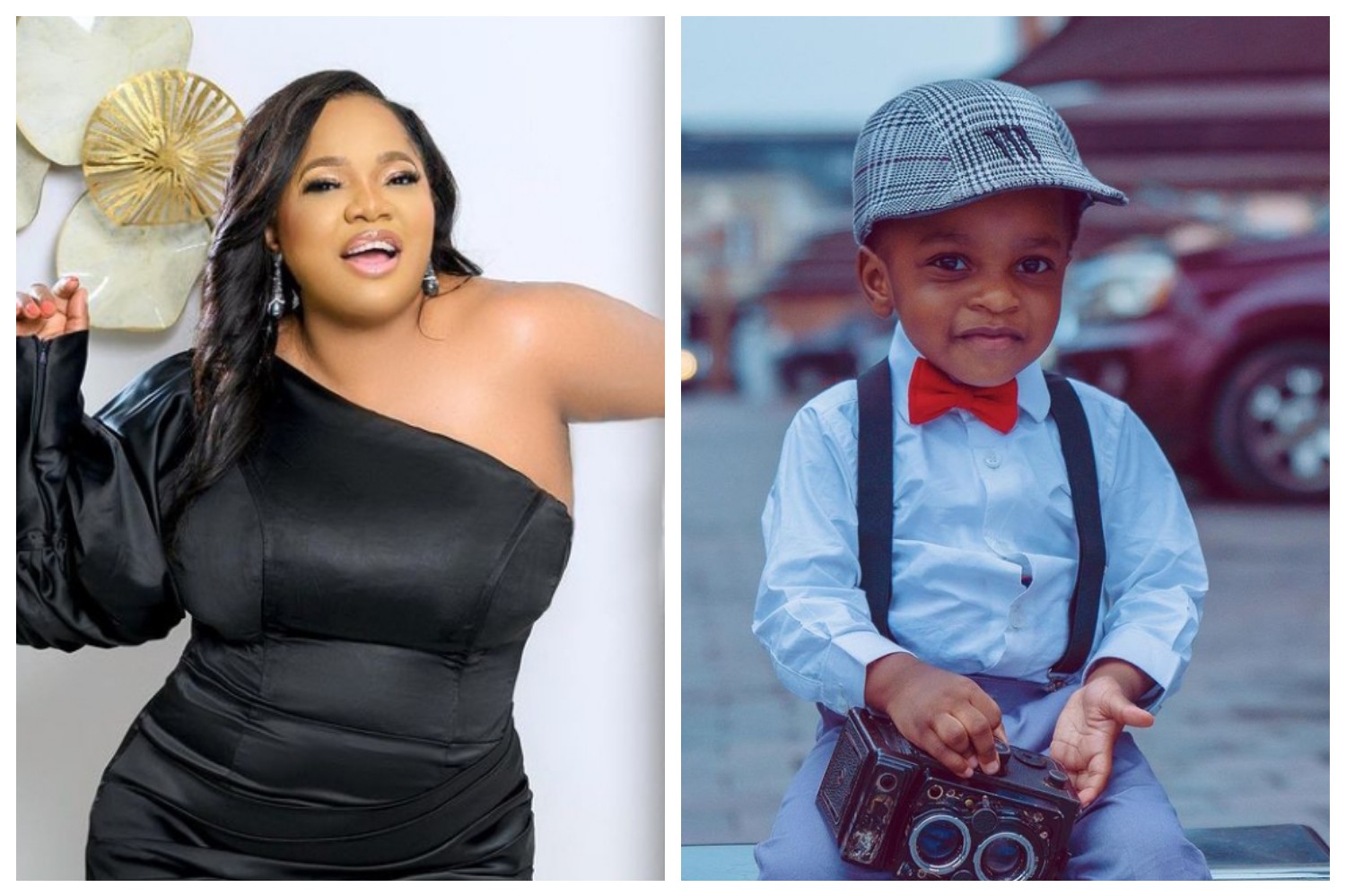 Actress Toyin Abraham celebrate her son Ireoluwa as he clock 3 today