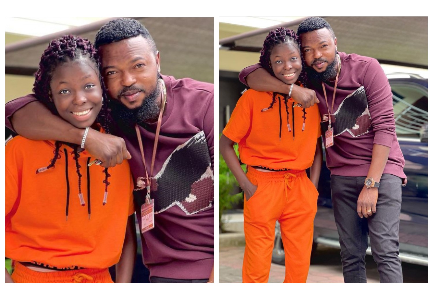 Actress, Toyin Abraham's Husband Kolawole Ajeyemi Shares Cute Pictures With His Grown Up Daughter