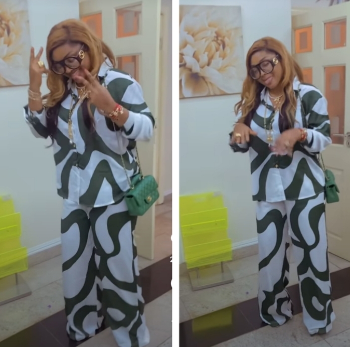 Rich Aunties No Dey Dance Gragragra Dance - Mercy Aigbe Shows Off Her Poor Dance Skills