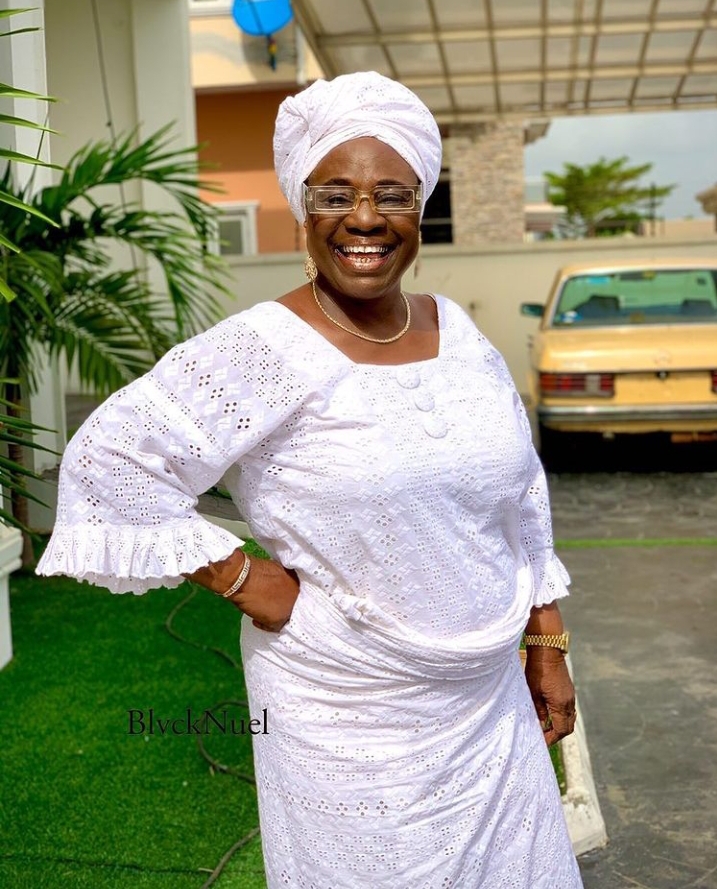 Meet Abiodun, The Son of Nollywood Actress, Mama Rainbow Who is the Husband of Sola Kosoko (Photos)