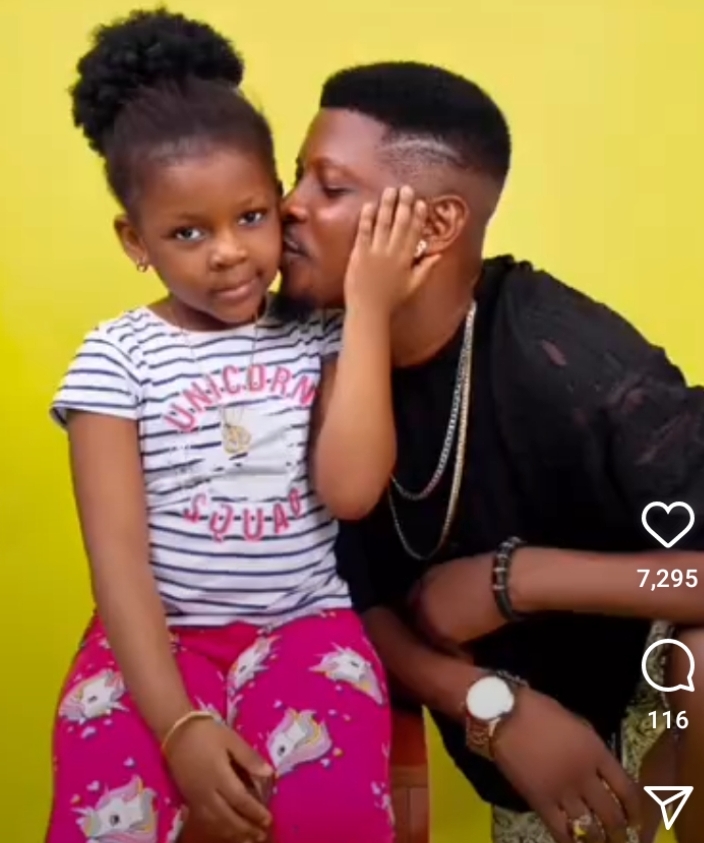 Yoruba Actor,Rotimi Salami Celebrates His Beautiful Daughter, Bliss As She Clocks 7 Today (photos)