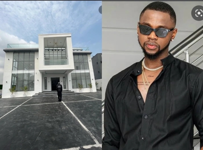 Congratulatory Messages Pours in For Singer, Kizz Daniel as he shares Video of his New Mansion