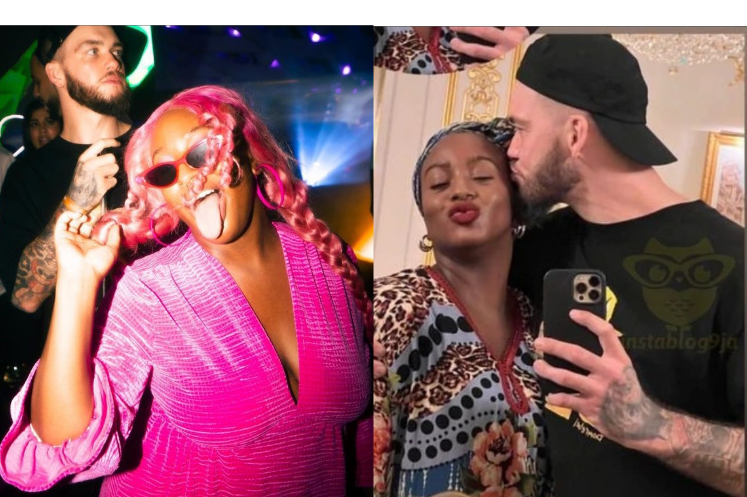 DJ Cuppy Kisses Her Partner, As She Reveals How Obsessed Her Man Is With Her