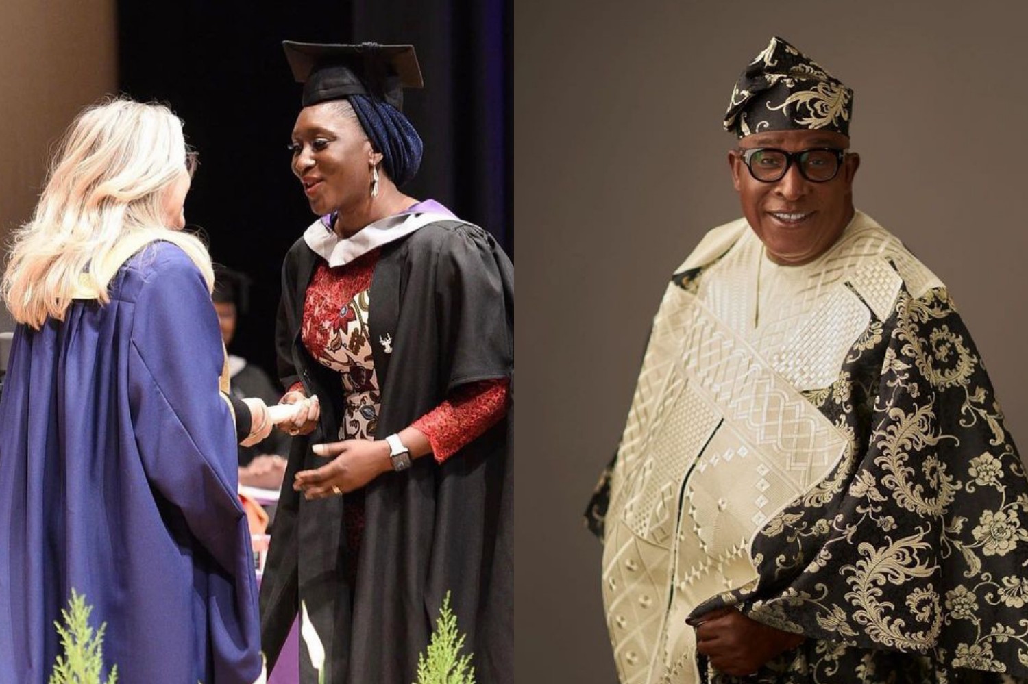 Veteran actor, Adebayo Salami celebrates daughter as she graduates from University in United Kingdom