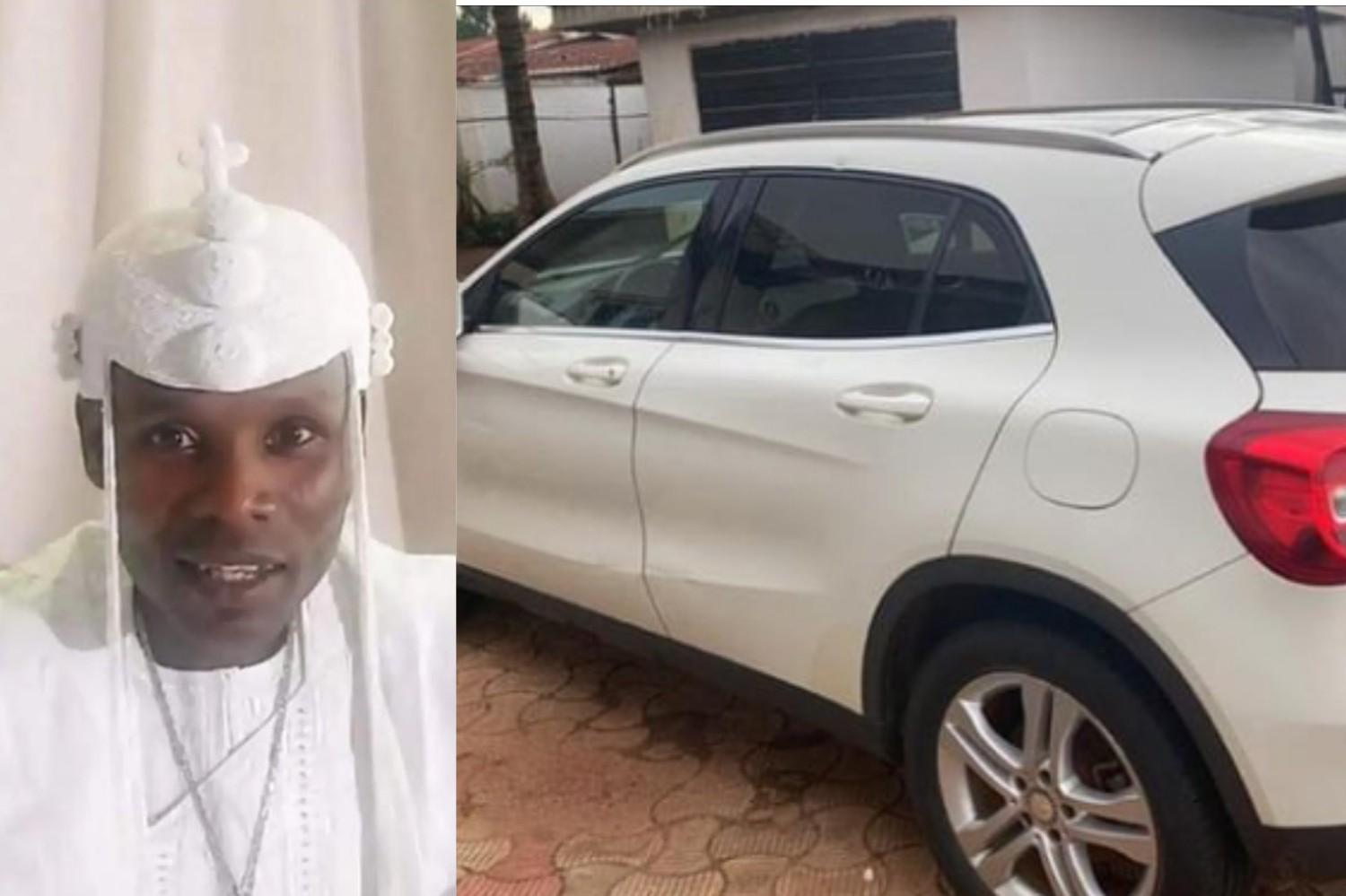 "Solo Don Buy Benz Oh Dey Play Osinwin" Congratulations pour as Oba Solomon acquired Mercedes Benz SUV