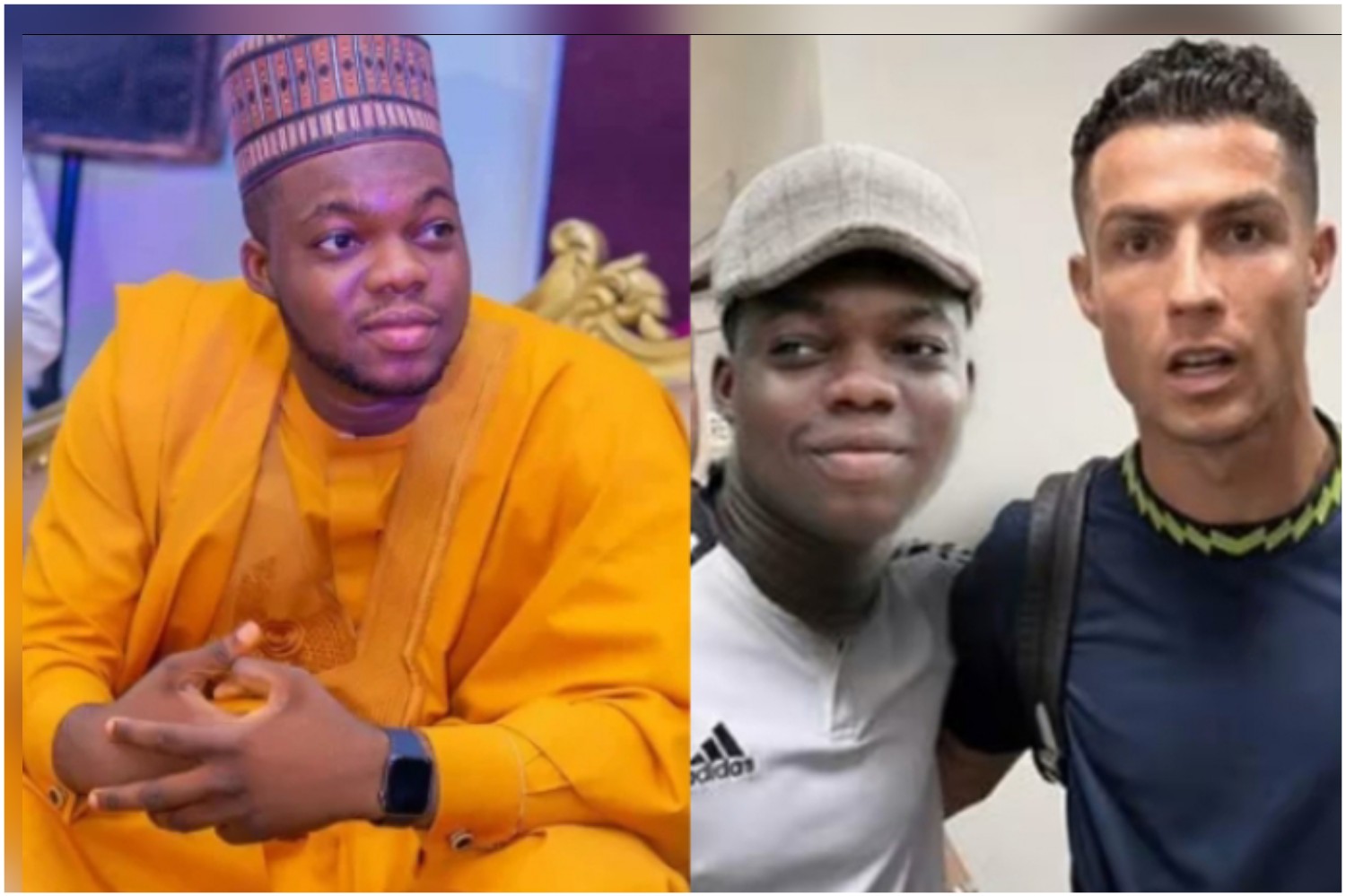 Cute Abiola stirs reactions over photo with footballer, Cristiano Ronaldo