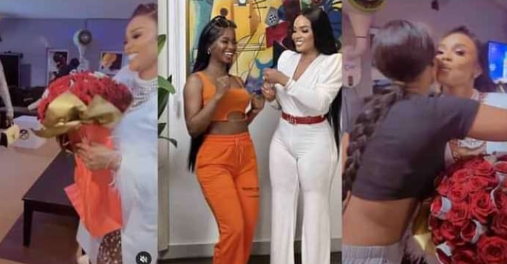 Iyabo Ojo’s daughter surprises her mother with a fresh rose and 1,500 dollars (video)